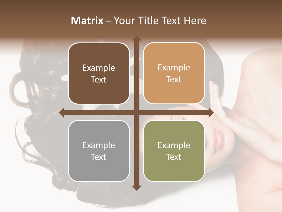 Caucasian Beauty  PowerPoint Template