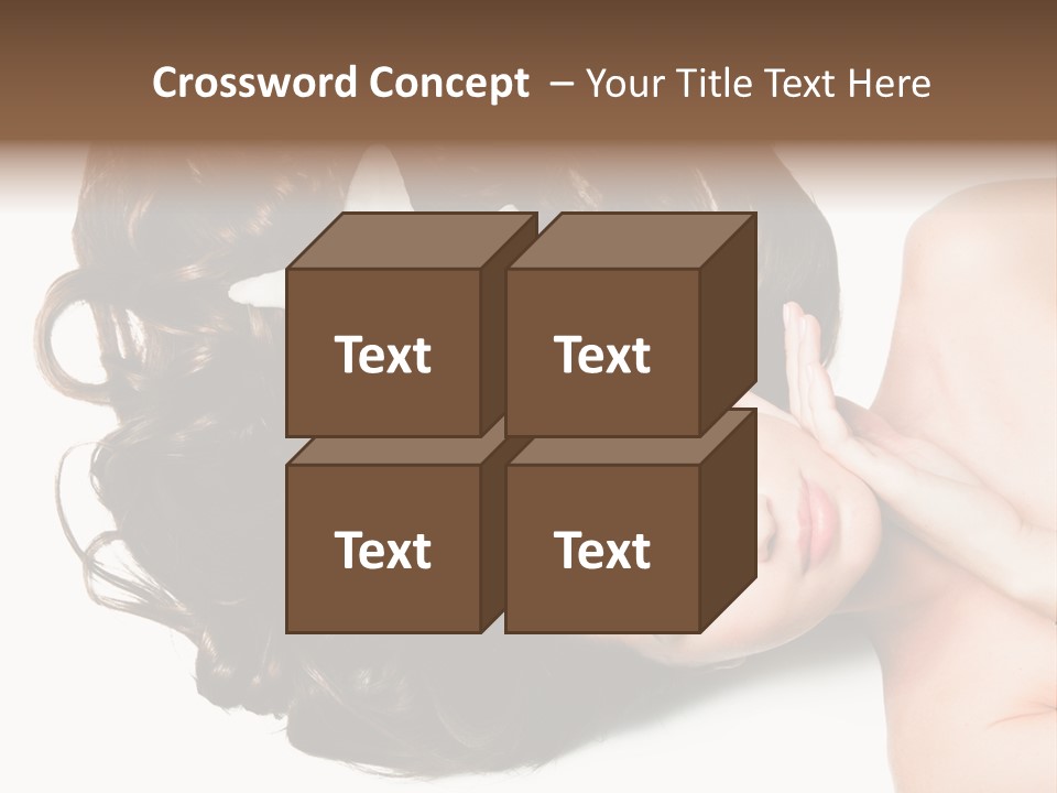 Caucasian Beauty  PowerPoint Template