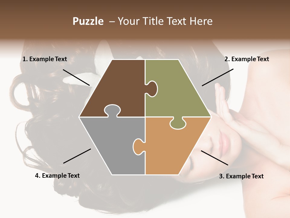 Caucasian Beauty  PowerPoint Template