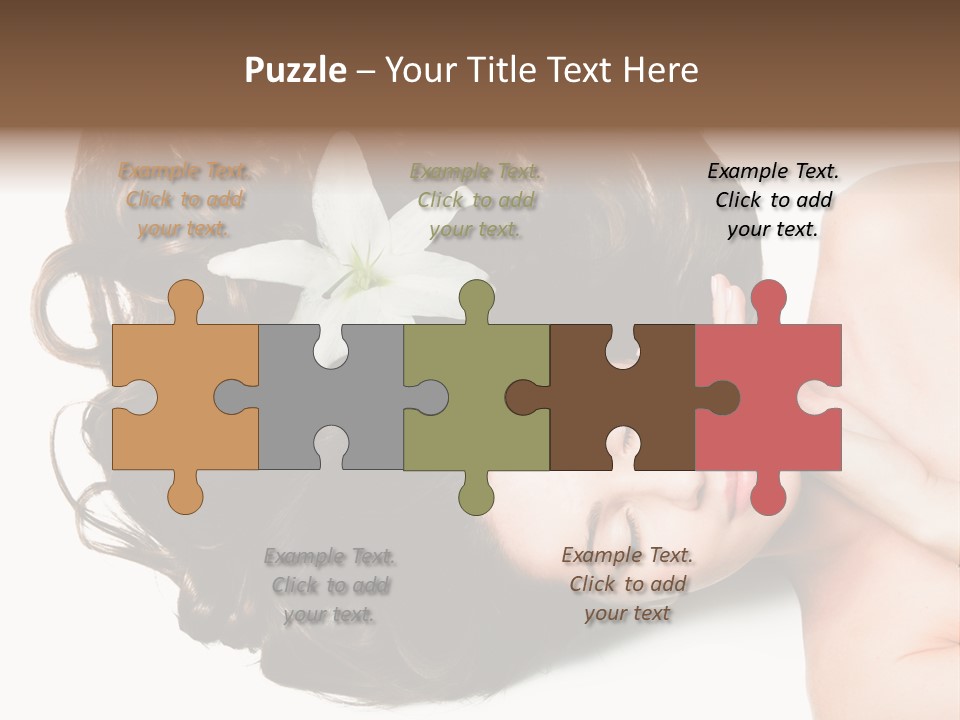 Caucasian Beauty  PowerPoint Template