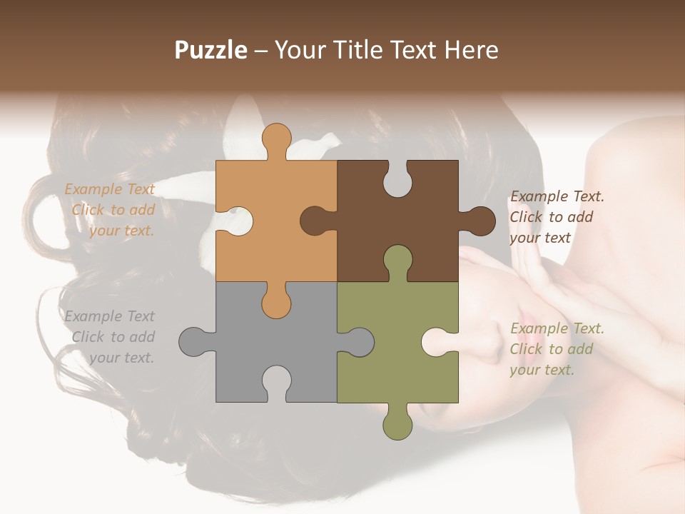 Caucasian Beauty  PowerPoint Template