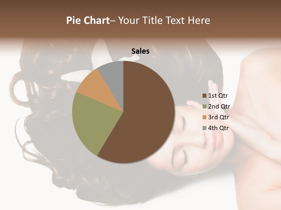 Caucasian Beauty  PowerPoint Template