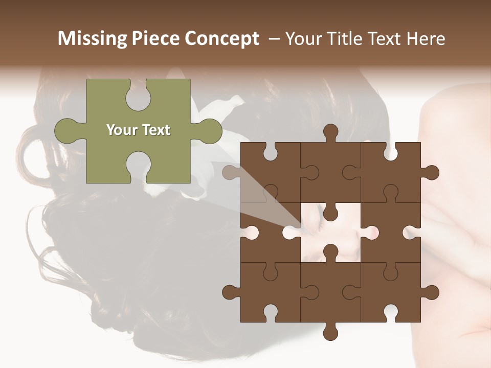 Caucasian Beauty  PowerPoint Template