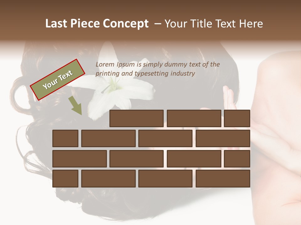 Caucasian Beauty  PowerPoint Template