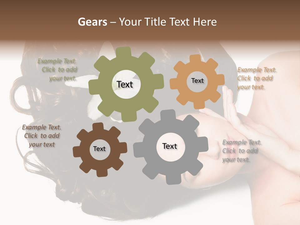 Caucasian Beauty  PowerPoint Template