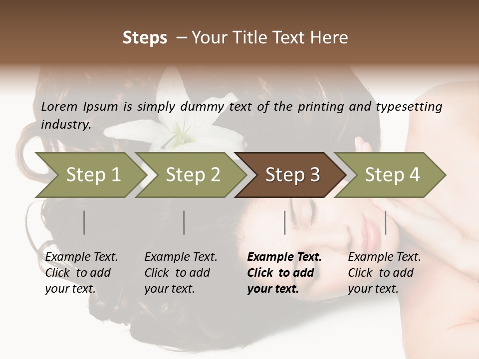 Caucasian Beauty  PowerPoint Template