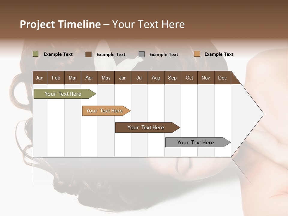 Caucasian Beauty  PowerPoint Template