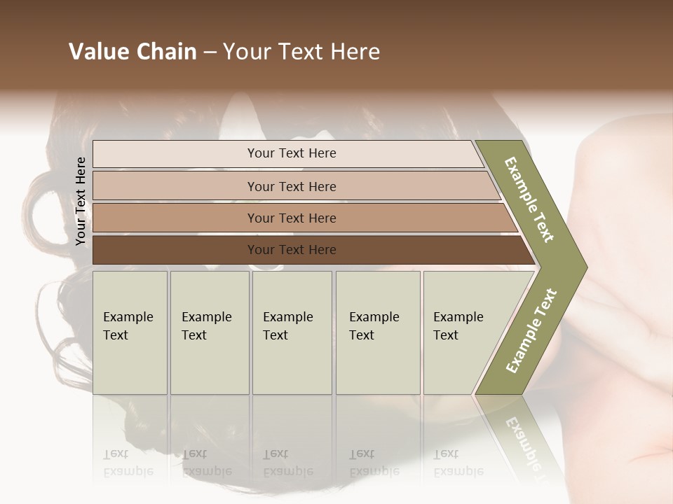 Caucasian Beauty  PowerPoint Template