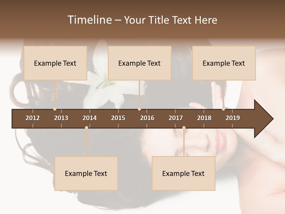 Caucasian Beauty  PowerPoint Template