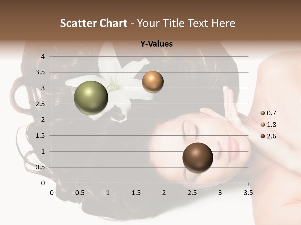 Caucasian Beauty  PowerPoint Template