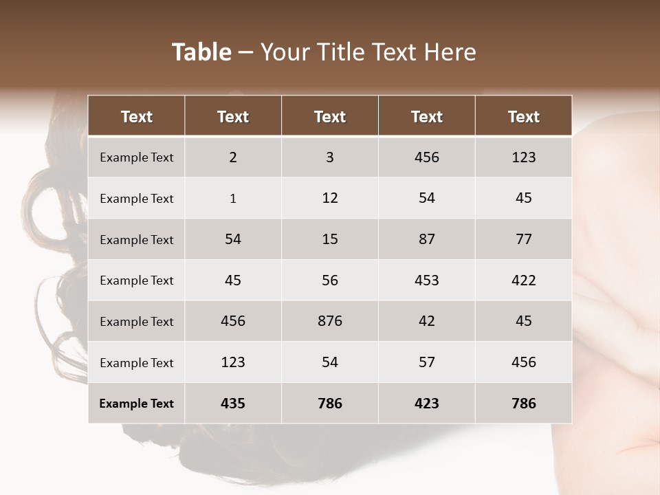Caucasian Beauty  PowerPoint Template