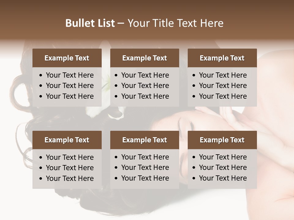 Caucasian Beauty  PowerPoint Template