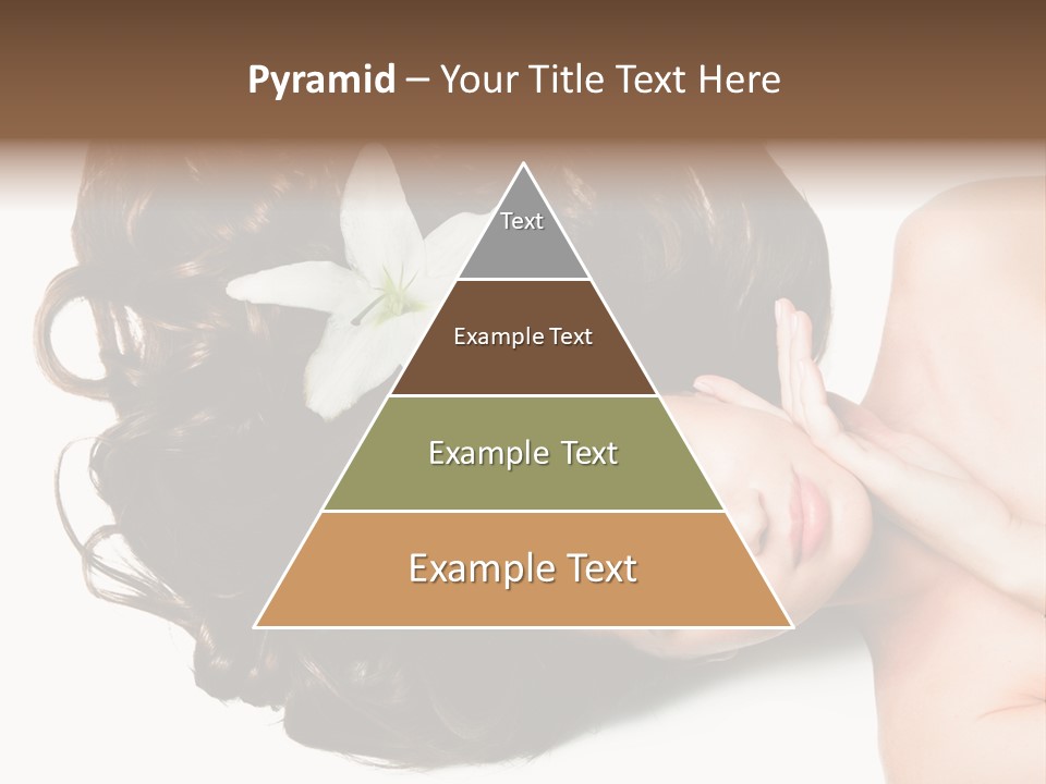 Caucasian Beauty  PowerPoint Template