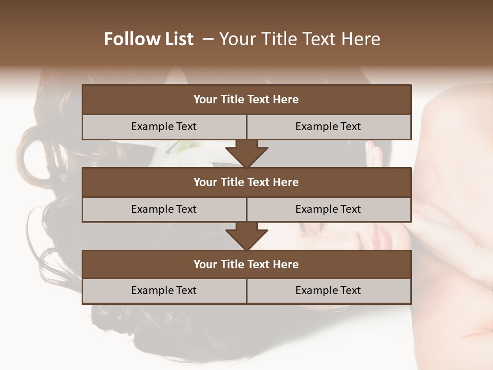 Caucasian Beauty  PowerPoint Template