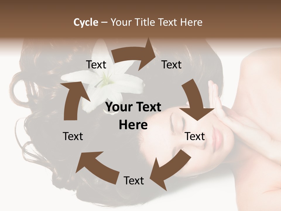 Caucasian Beauty  PowerPoint Template