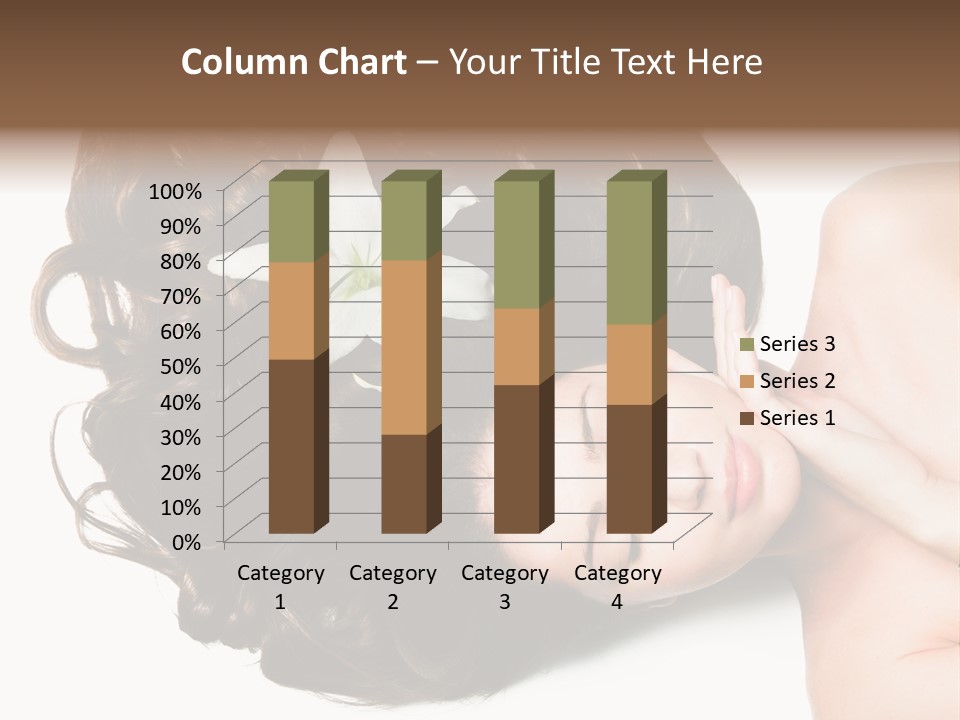 Caucasian Beauty  PowerPoint Template