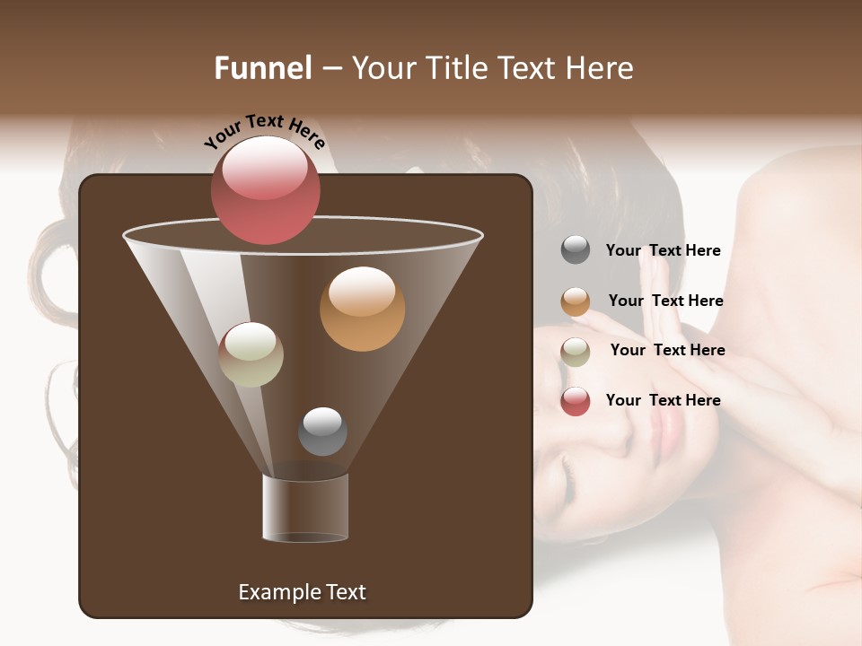 Caucasian Beauty  PowerPoint Template