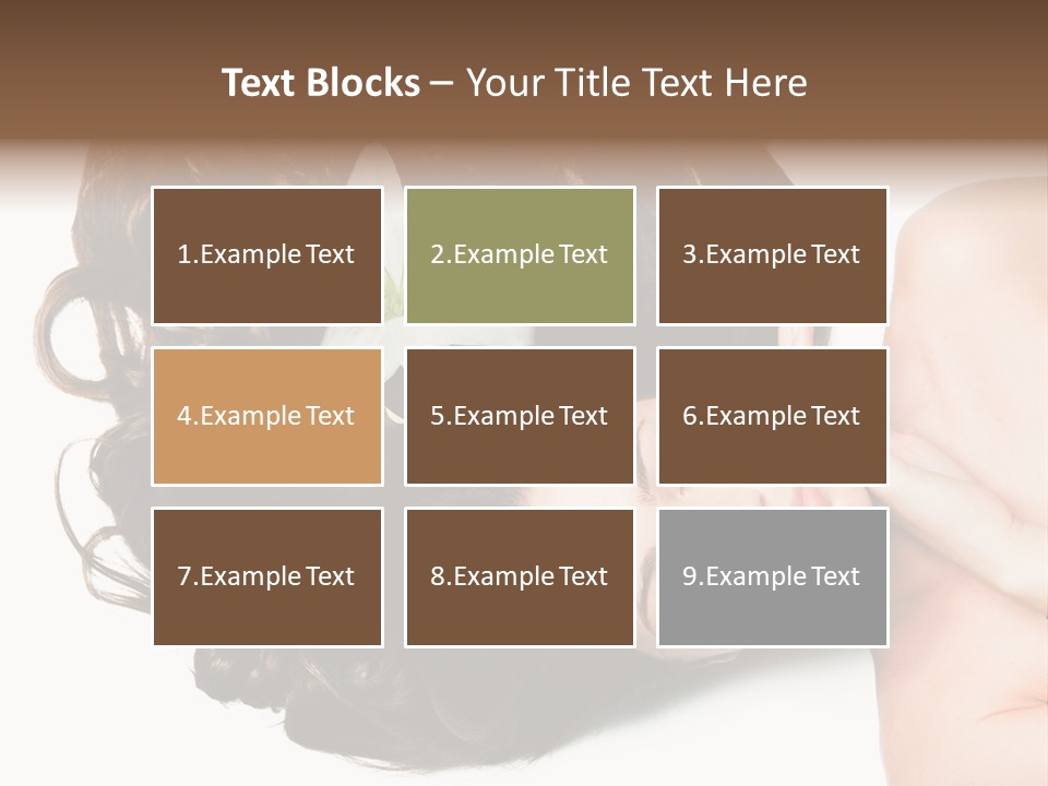 Caucasian Beauty  PowerPoint Template