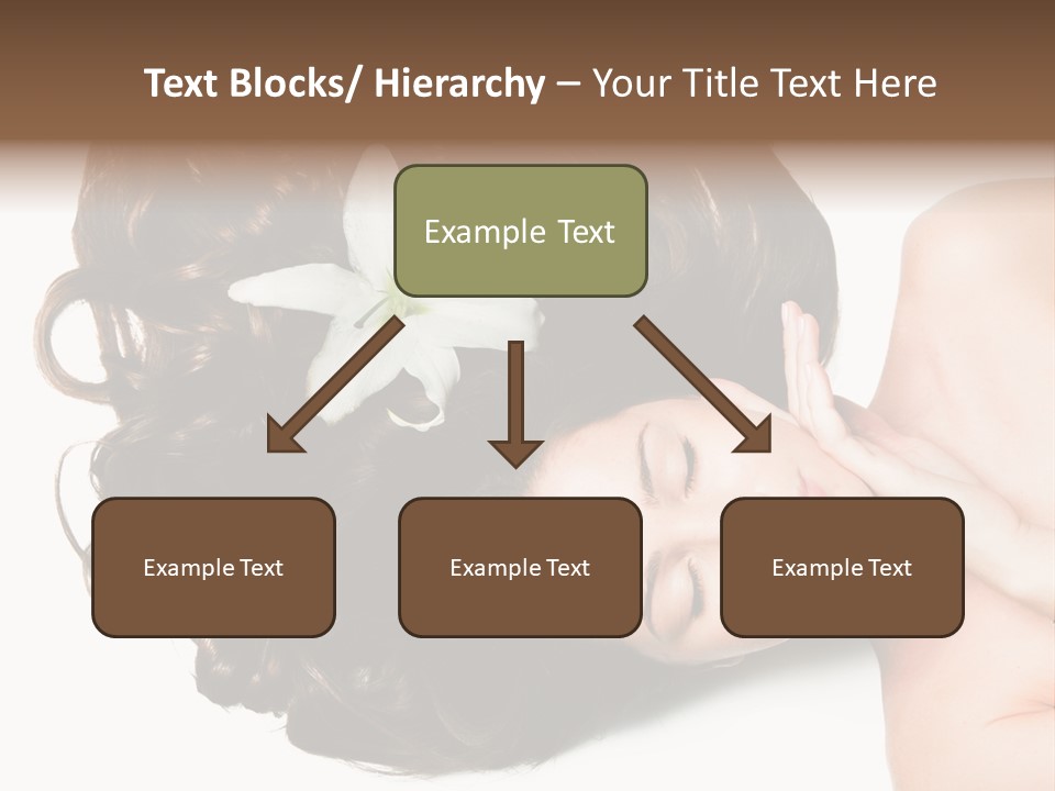 Caucasian Beauty  PowerPoint Template