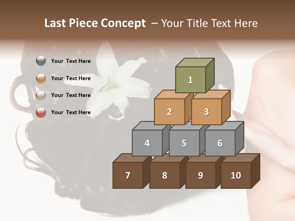 Caucasian Beauty  PowerPoint Template