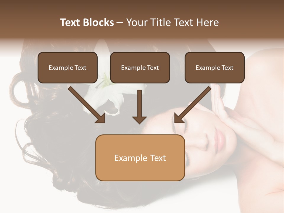 Caucasian Beauty  PowerPoint Template