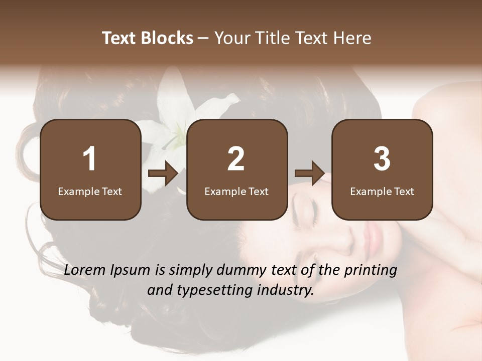 Caucasian Beauty  PowerPoint Template