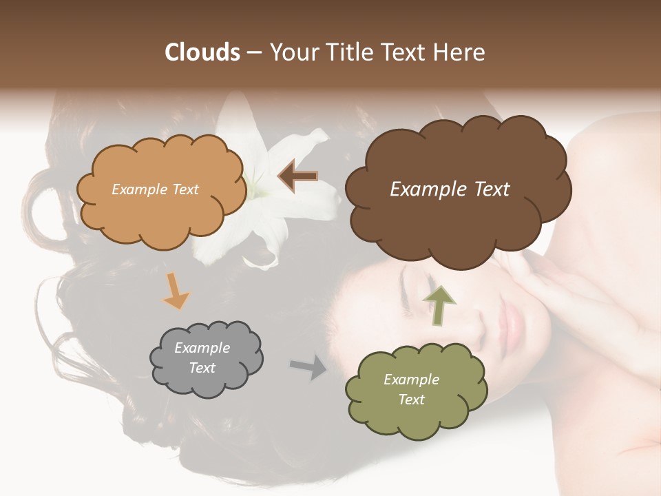 Caucasian Beauty  PowerPoint Template