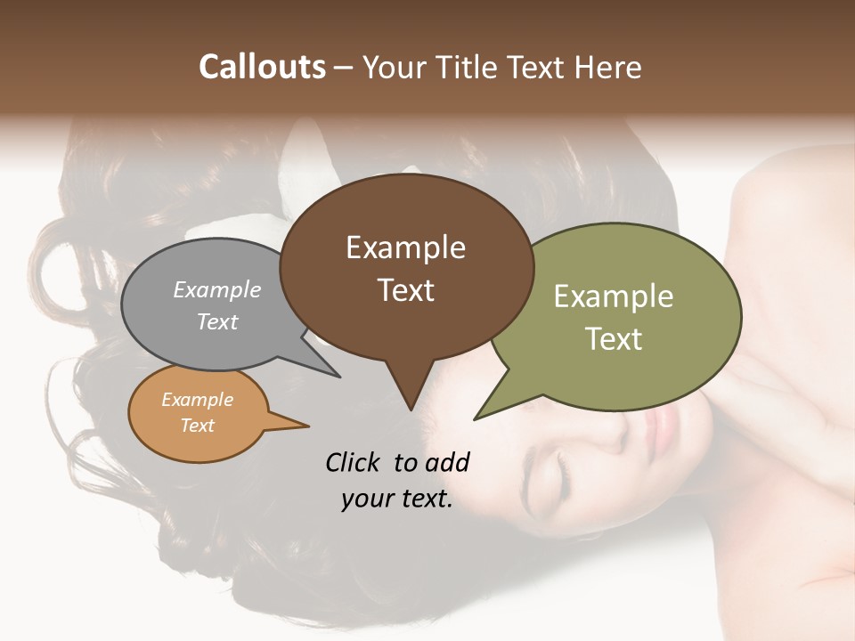 Caucasian Beauty  PowerPoint Template