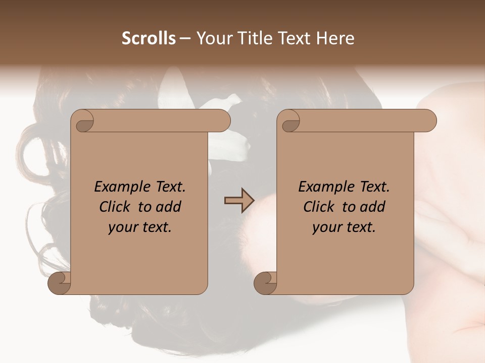 Caucasian Beauty  PowerPoint Template