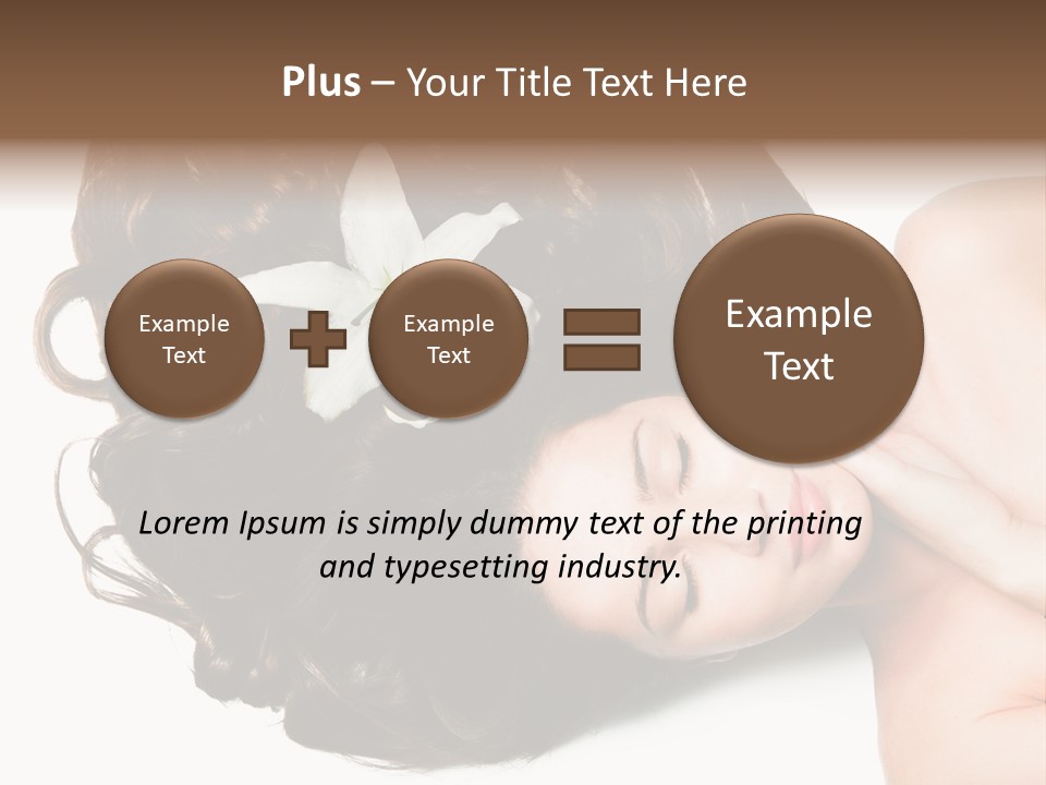 Caucasian Beauty  PowerPoint Template