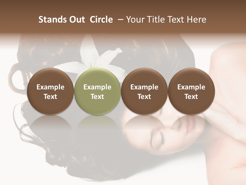 Caucasian Beauty  PowerPoint Template