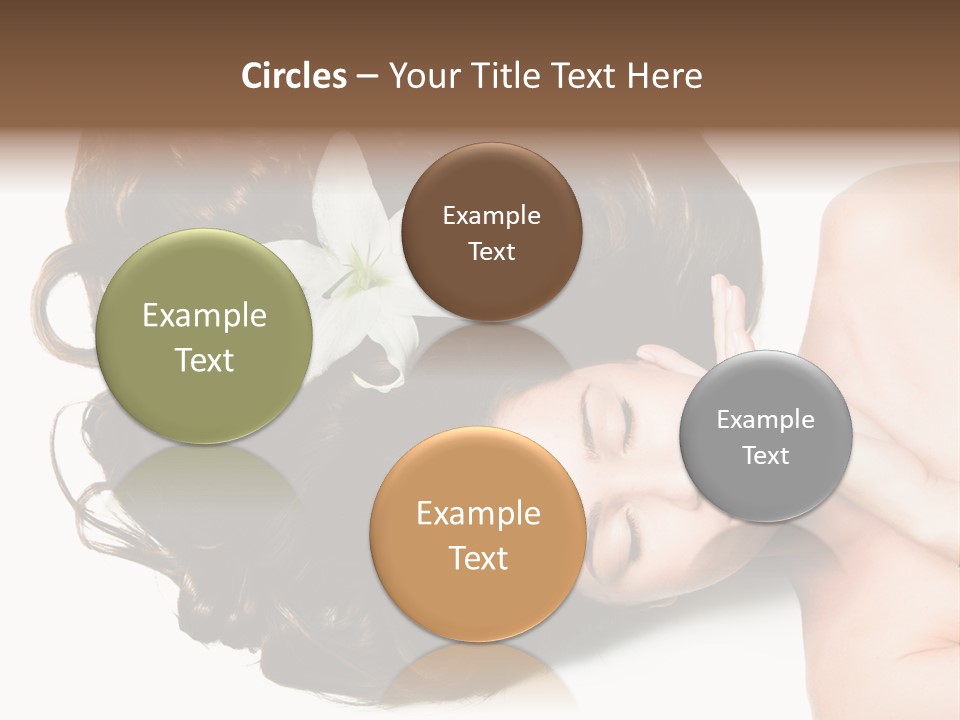 Caucasian Beauty  PowerPoint Template