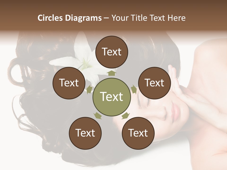 Caucasian Beauty  PowerPoint Template