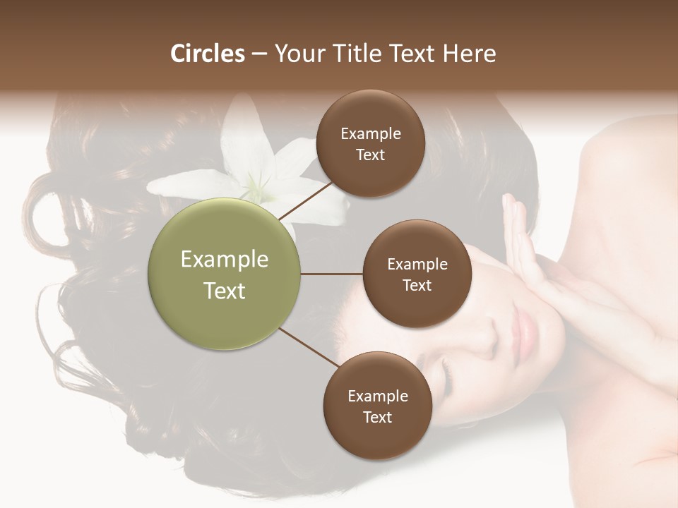 Caucasian Beauty  PowerPoint Template