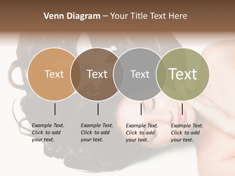 Caucasian Beauty  PowerPoint Template