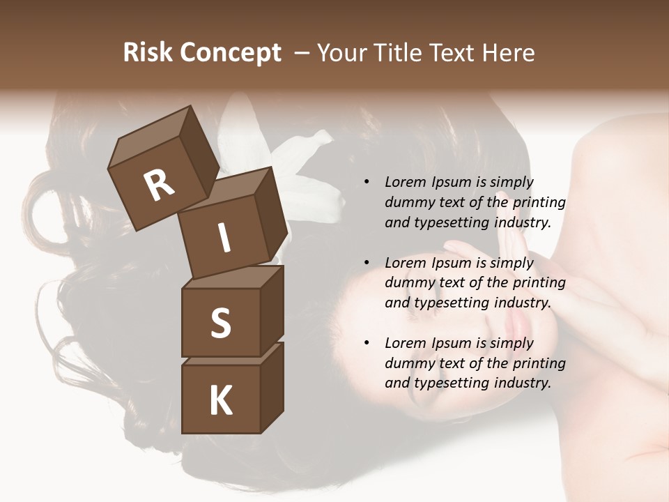 Caucasian Beauty  PowerPoint Template