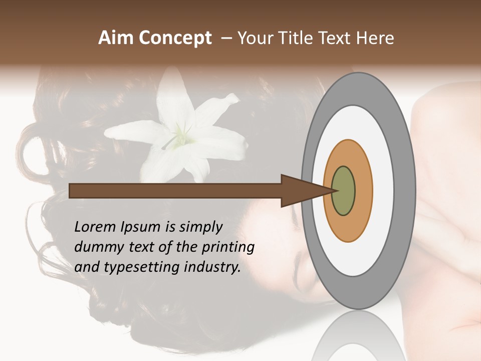 Caucasian Beauty  PowerPoint Template