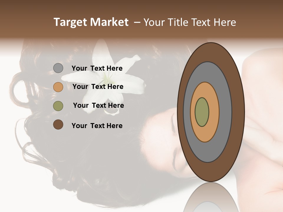 Caucasian Beauty  PowerPoint Template