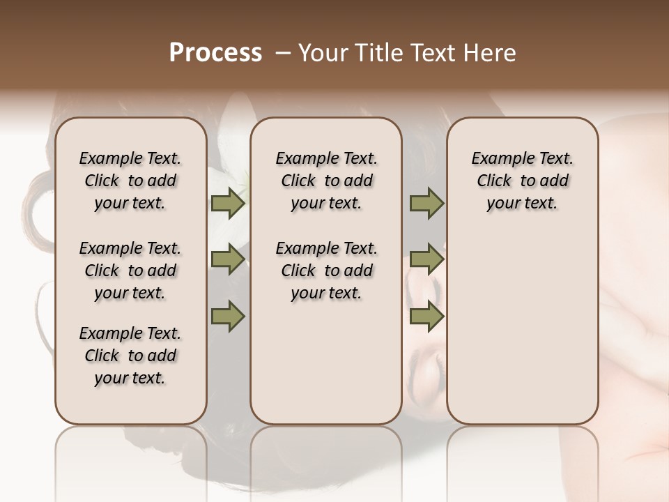 Caucasian Beauty  PowerPoint Template