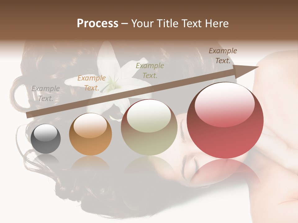 Caucasian Beauty  PowerPoint Template