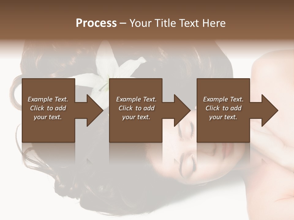Caucasian Beauty  PowerPoint Template