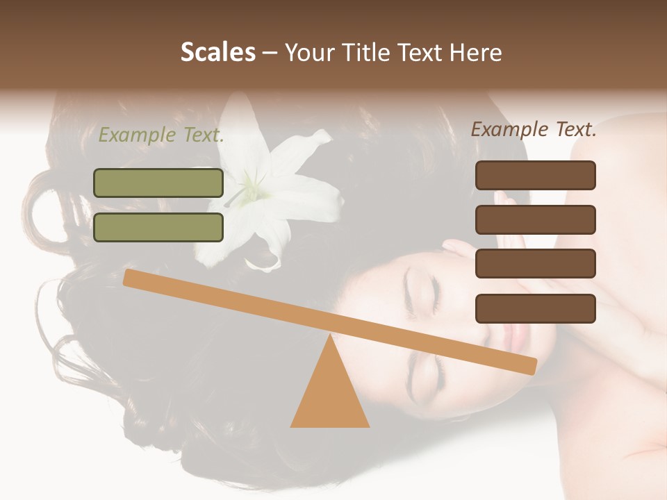 Caucasian Beauty  PowerPoint Template