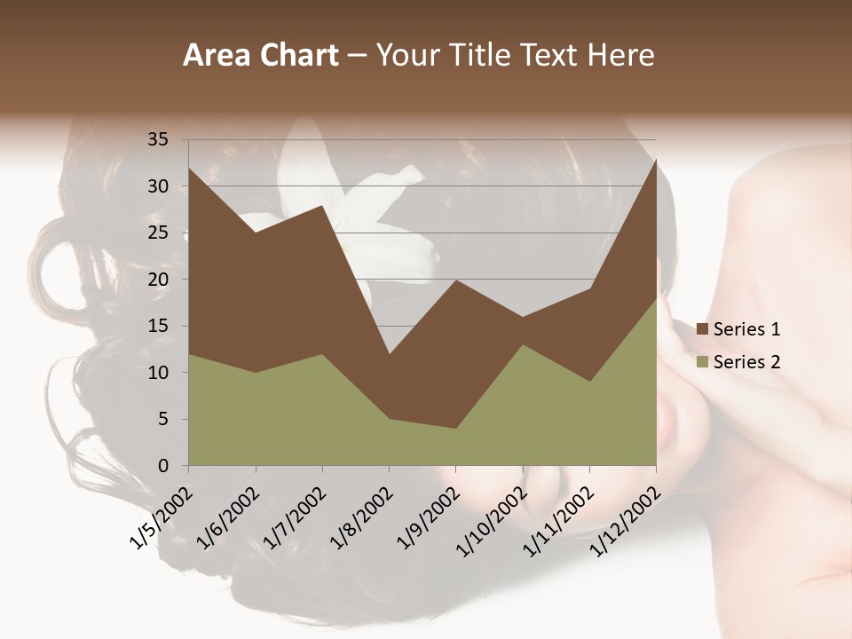 Caucasian Beauty  PowerPoint Template