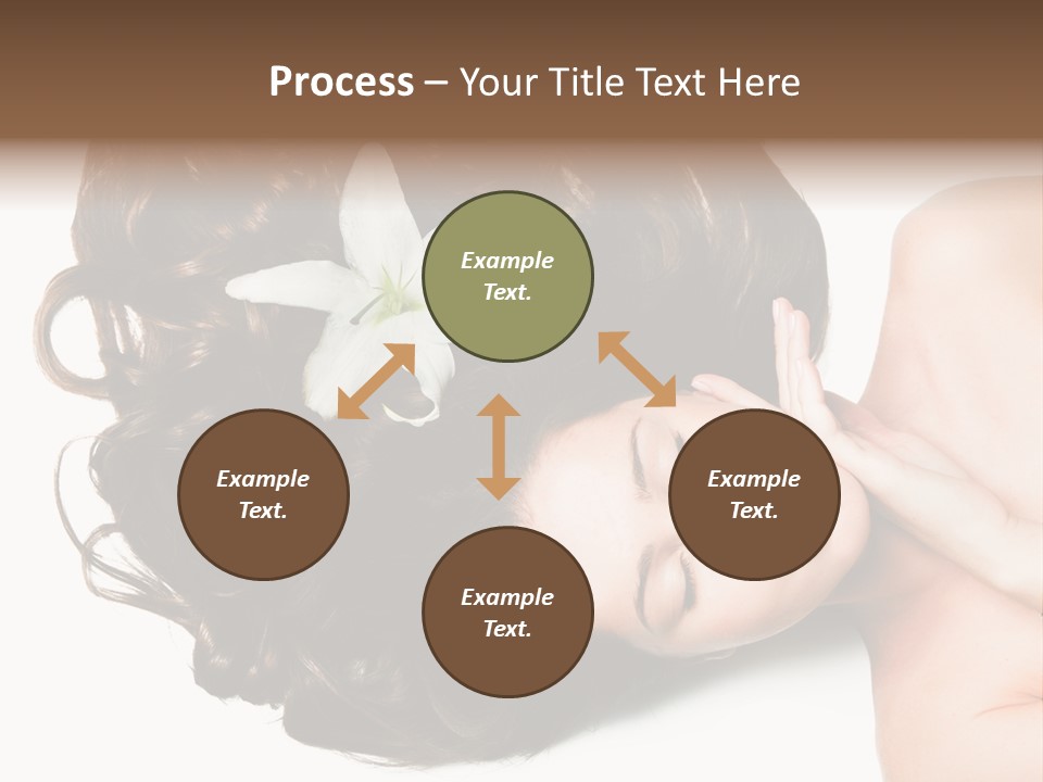 Caucasian Beauty  PowerPoint Template