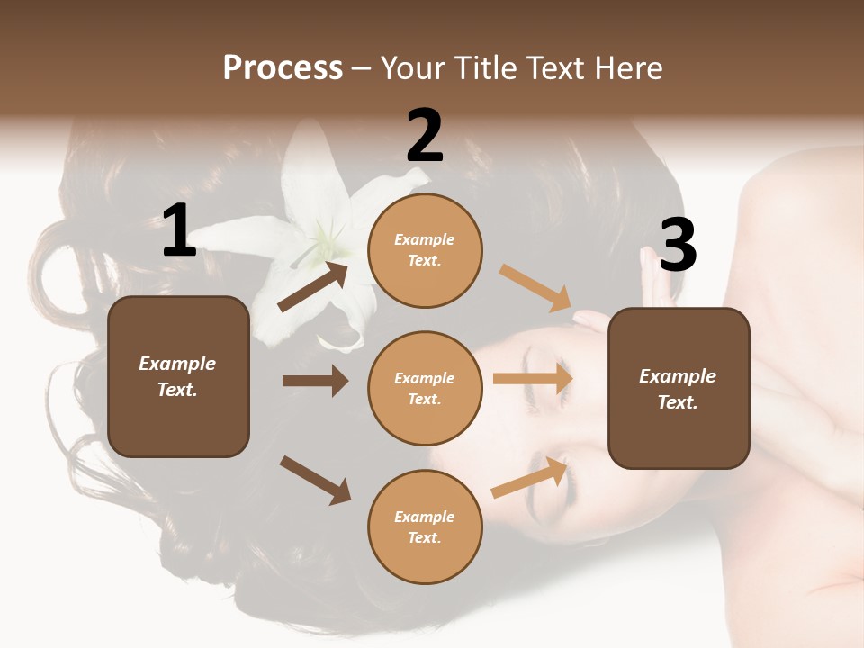 Caucasian Beauty  PowerPoint Template