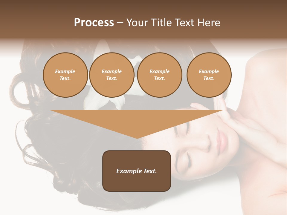 Caucasian Beauty  PowerPoint Template