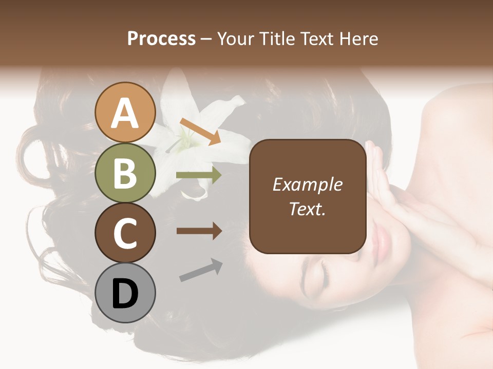 Caucasian Beauty  PowerPoint Template