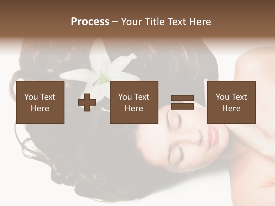 Caucasian Beauty  PowerPoint Template