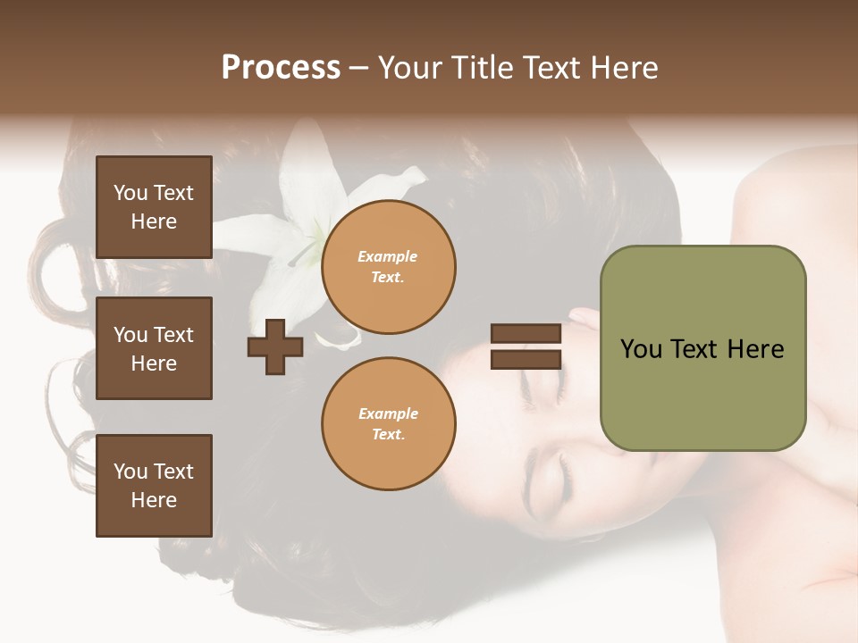 Caucasian Beauty  PowerPoint Template