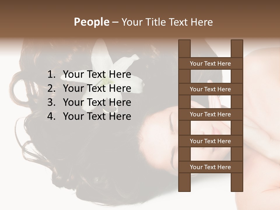 Caucasian Beauty  PowerPoint Template